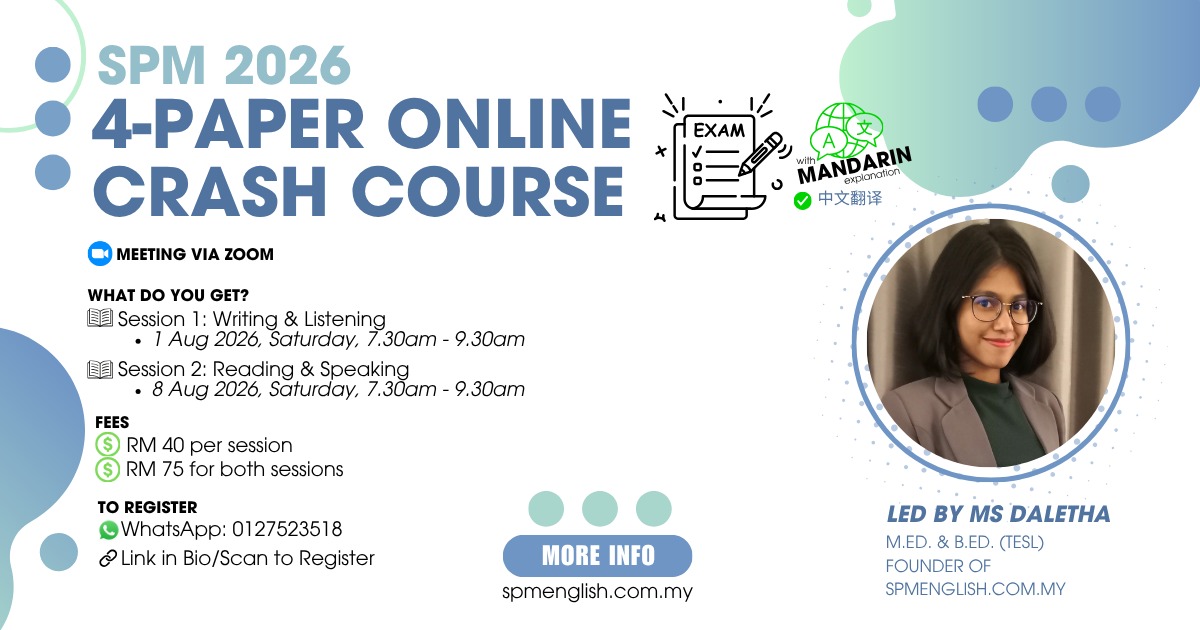 SPM 2026 4-Paper Online Crash Course